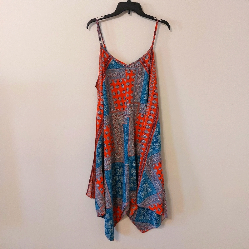 Dress by Speed Control New York Handkerchief Boho Neck Floral Dress 1X